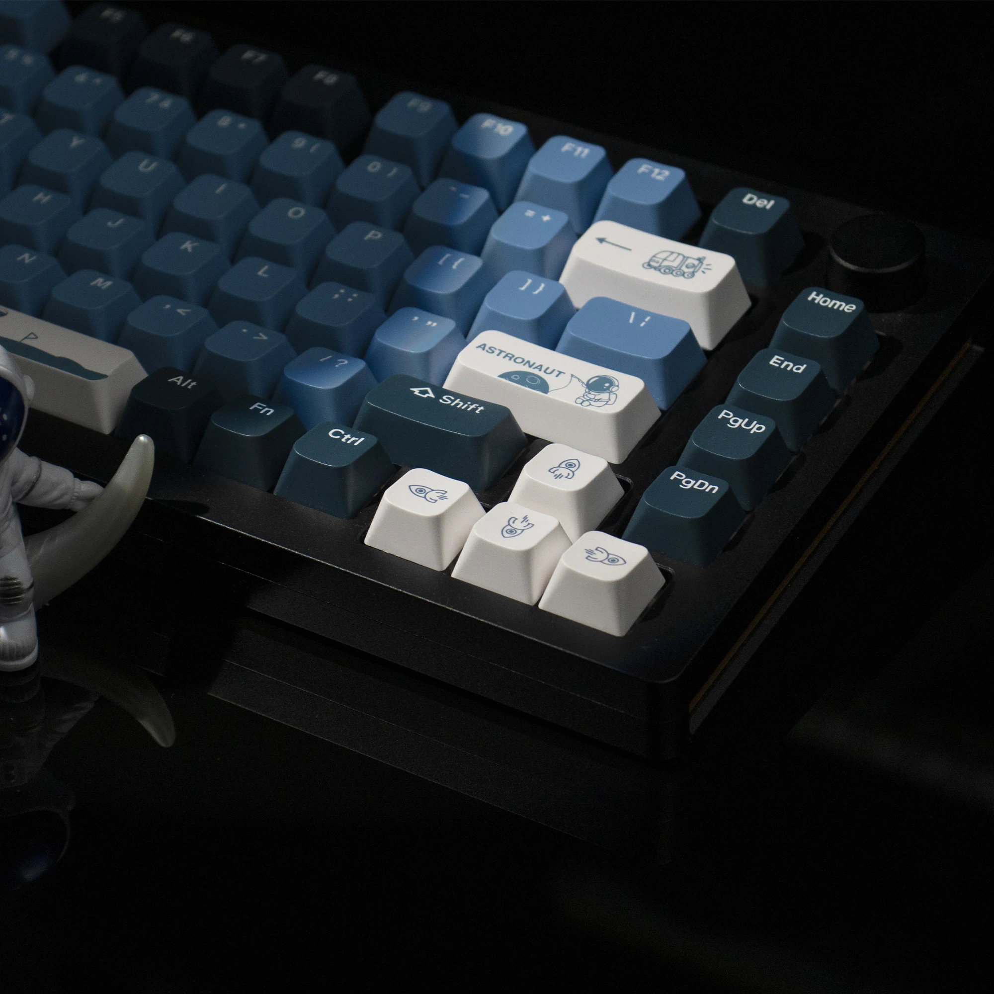 Clavier mécanique PBT Keycaps, espace extra-atmosphérique, profil MDA, tampon de embaupersonnalisé pour 146, 60%, 65%, 75%, aucun commutateur Gateron MX, 100% prédire