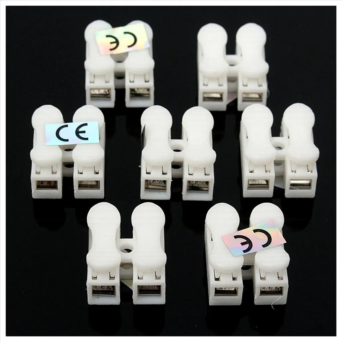 

SDFC 500 шт. пластиковых 2-контактных быстроразъемных кабельных соединителей (терминалов) 10А 250В