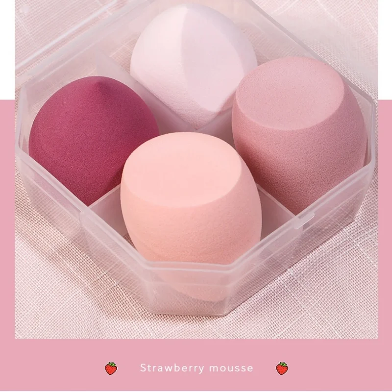 4Pc Schönheit Ei Make-Up Blender Cosmetic Puff Make-Up Schwamm Kissen Foundation Pulver Schwamm Schönheit Werkzeug