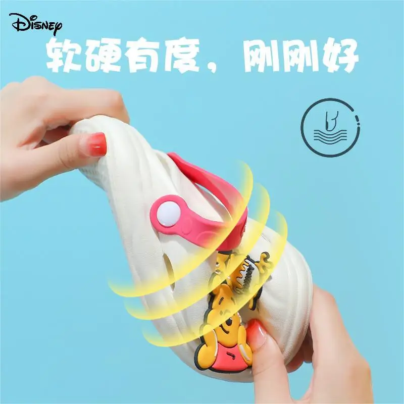 Pantoufles de dessin animé Disney pour enfants, sandales de plage non ald, Mickey Mouse, garçons et filles