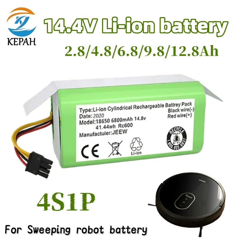 2800mAh 14.4V Battery - Replacement for Robovac 11/Tesvor X500 & Conga Excellent 990/1090/1790/1990/Deebot N79S/N79/DN