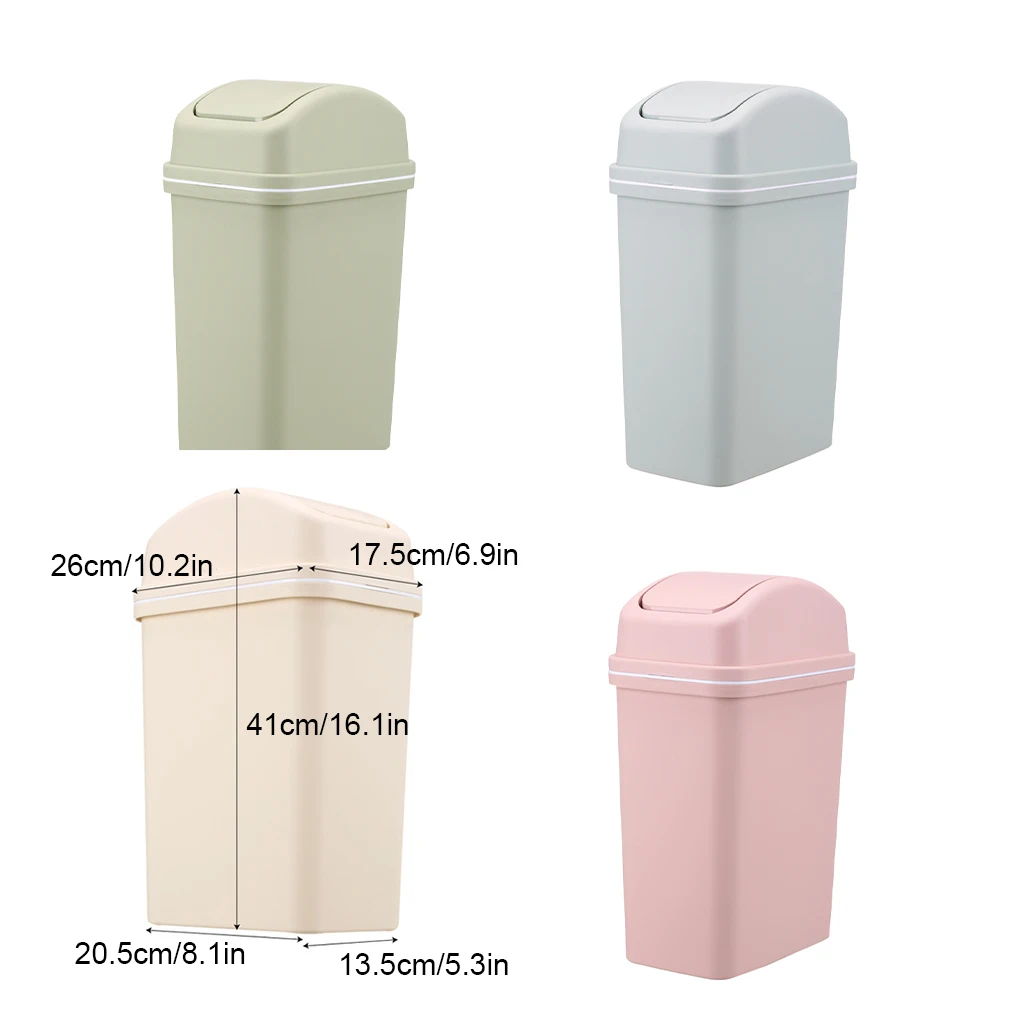 Premium Swing-top Kitchen Trash Can - Removable Lid Easy To Empty Swing-top Lid For Easy Living Room Swing Top Kitchen