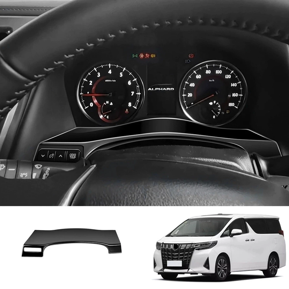 

For Toyota ALPHARD/VELLFIRE 30 2015-2022 ABS Instrument Panel Decoration Cover Trim Car Moulding Strip Sticker Frame Styling