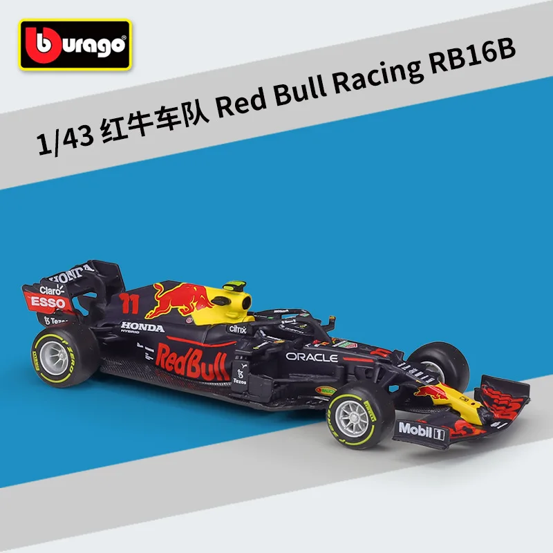 Bburago 1:43 2021 F1 Redbull Honda RB16 RB16B #11 Perez /33 Max