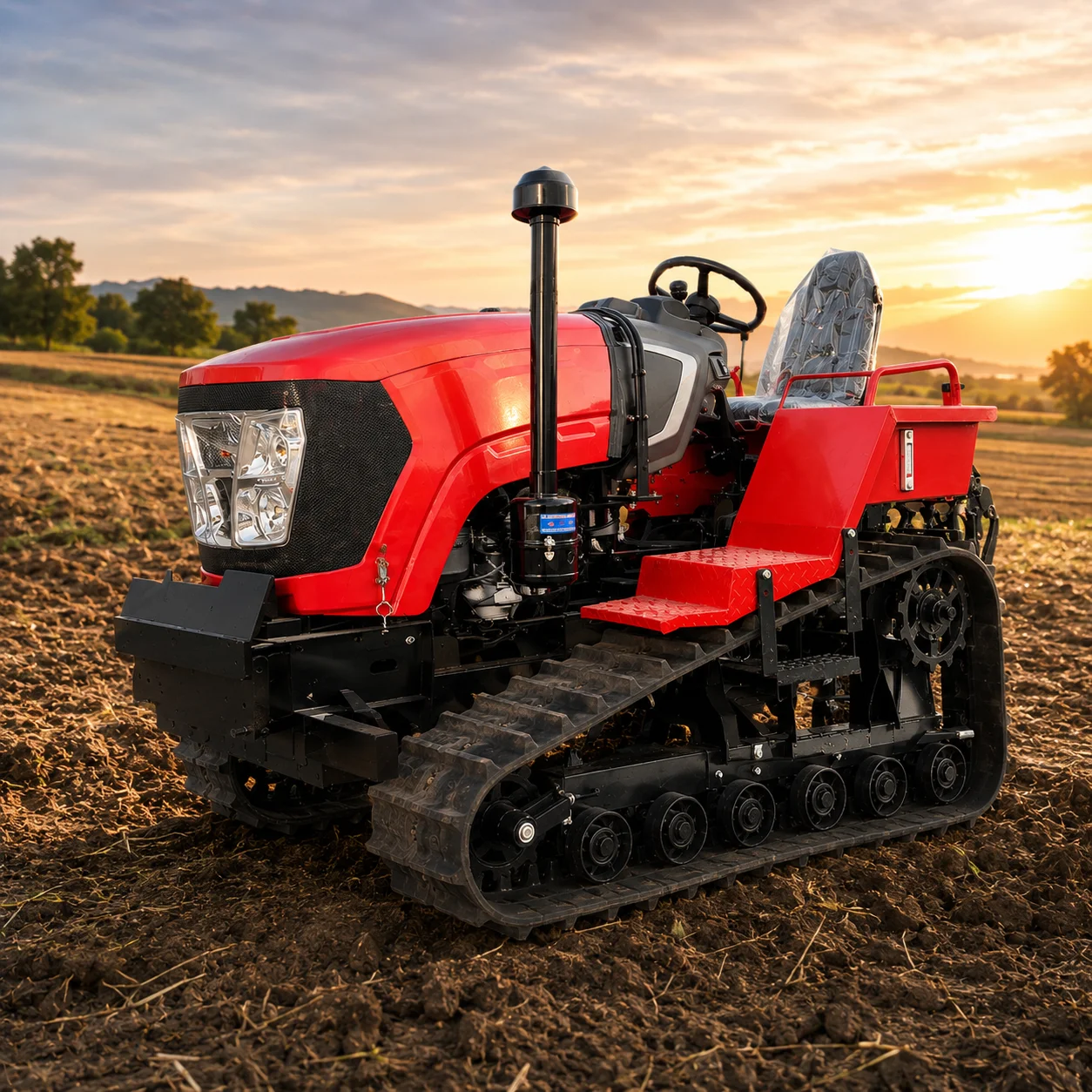 Tracteur agricole sur chenille - Agriculture Farming Services avis et prix