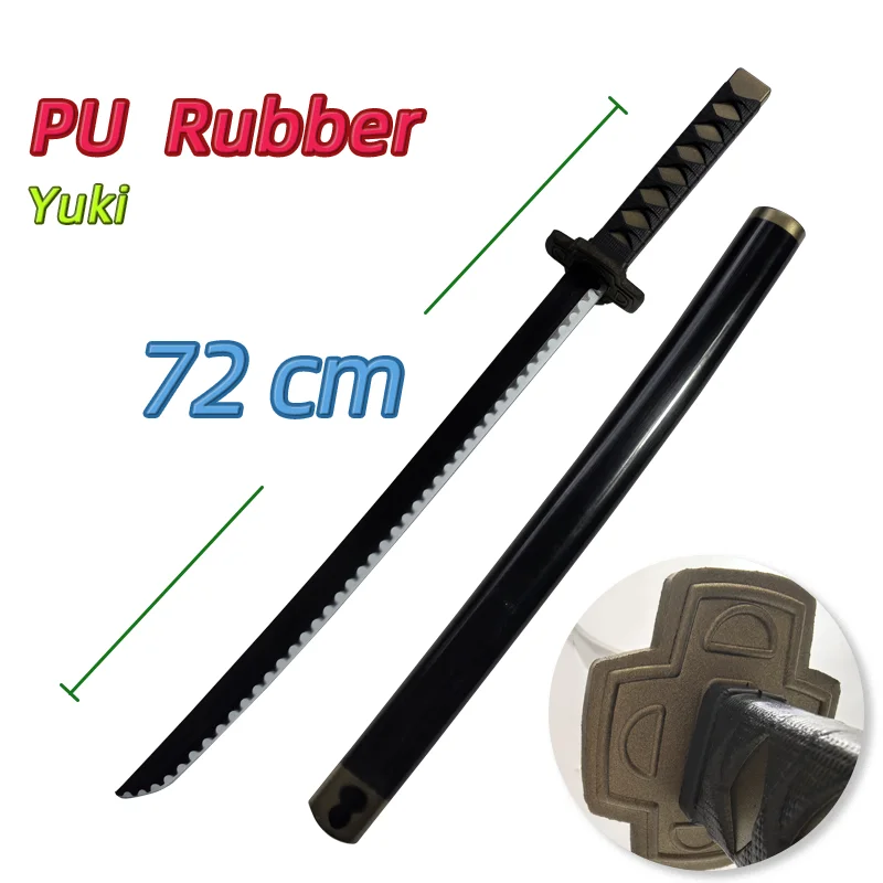 1:1 Cosplay Roronoa Zoro Katana Sword 72cm PU Qiu Shui Sword Yuki Samurai Weapon Party boy Gifts Role Playing model