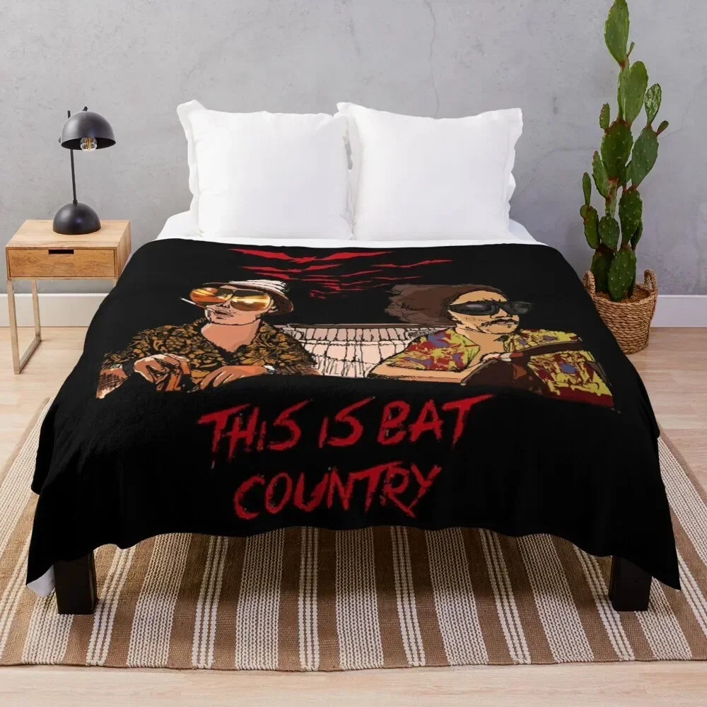 Gift For Men Bat Country Las Vegas Throw Blanket Hairy Bed linens Cute Plaid Blankets