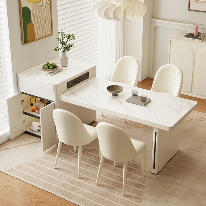 

Обеденный стол Современные боковые прикроватные столики Консоль для мытья Стальные наборы мебели Расширенный тип Mesa Dobravel Portatil Большой бар для завтрака