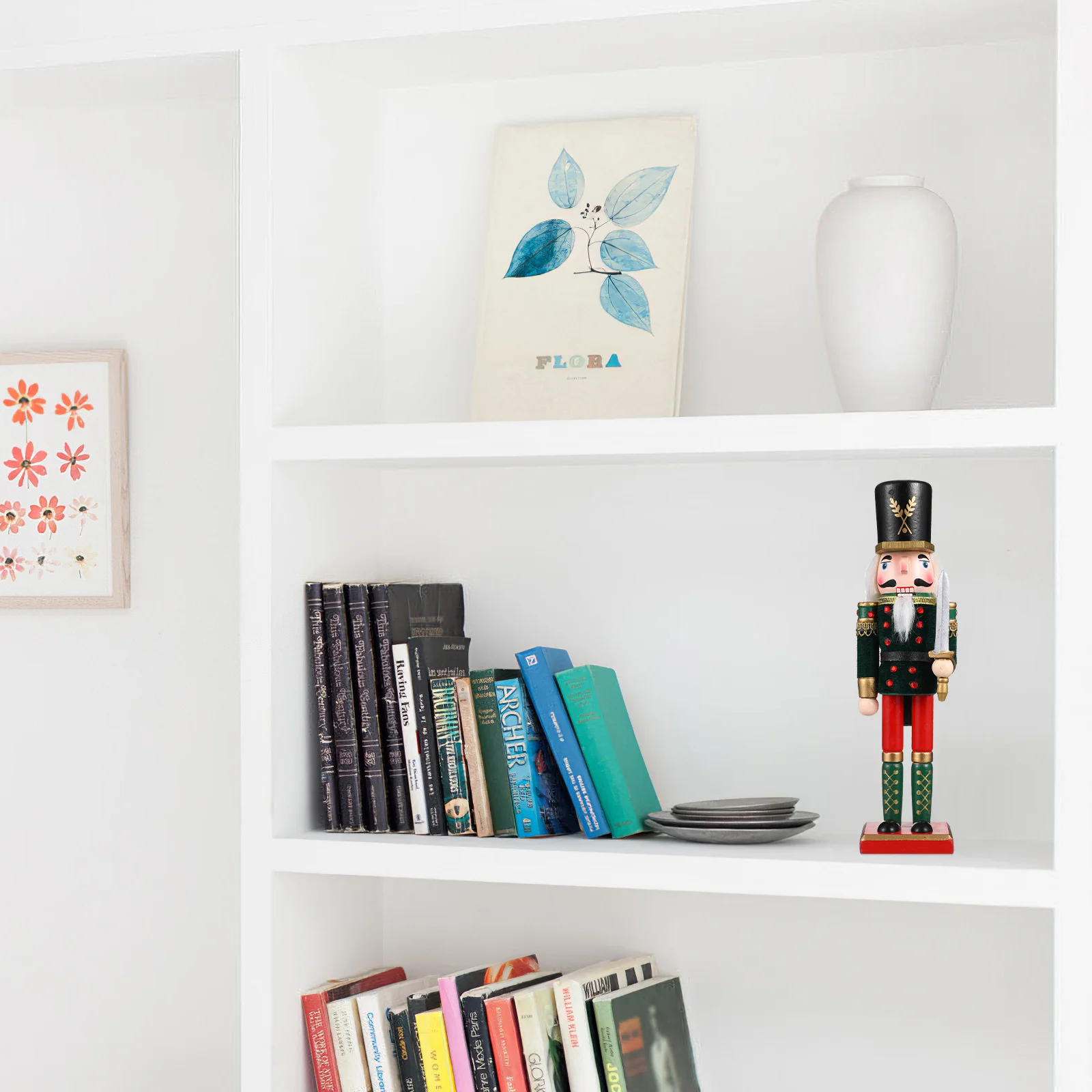 

1Pcs Nutcracker Puppet Adornment Exquisite Desktop Ornament Compact Size Creative Indoor Decor Nutcracker Decor