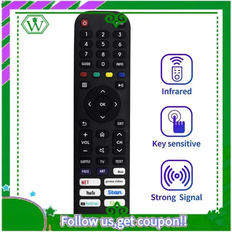 ABIK-Replace EN2AB30H Remote Control For Hisense LCD TV 32A4G 40A4G 50A6G 58A6G 70A6G 32A4HAU 40A4HAU A4HAU/A4G/A6G Series