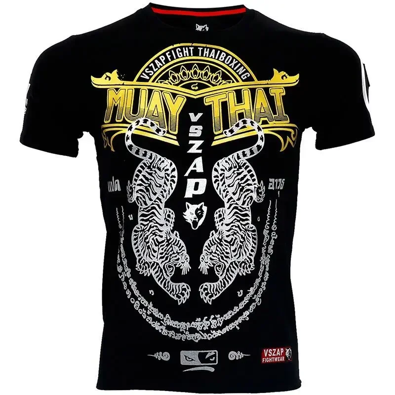 3D Print Sports Quick-dry Breathable Men Women T-shirt Outdoor Fitness Fighting Muay Thai Training Fan Short-sleeve Top Clothing