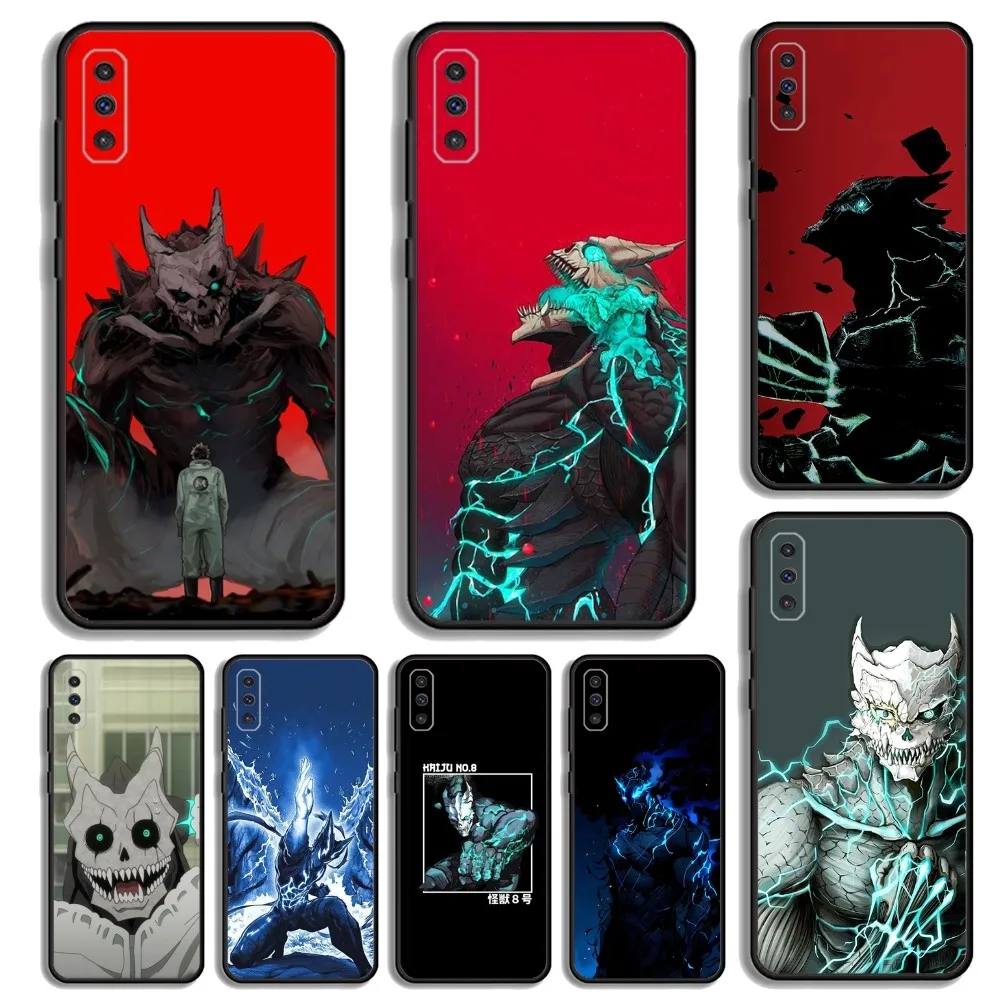 Comics Kaiju No. 8 Phone Case For Samsung S23,23,22,30,21,10,9,Note20 Ultra,Lite,Ultra,5G,Plus,FE,Black Soft Case