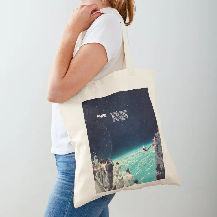 

Free Tote Bag tote bags aesthetic shopper bag women canvas the tote bag Women's shopper
