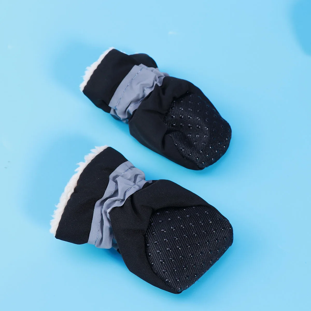 

Dogs Rain Boots Waterproof Non-Slip Warm Booties for Small Large Dog Black Size 2 Indoor Outdoor Comfortable Warm Pet Shoes