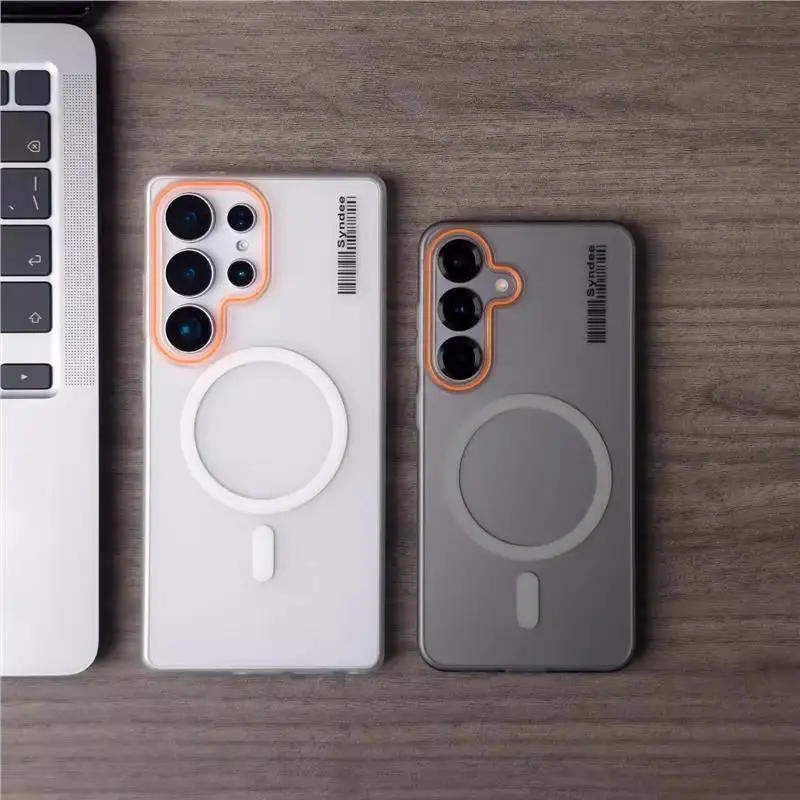 Phone Case For Samsung Galaxy S26 S26U S25 S24 Plus Ultra Luxury Magnetic Lens Protection Matte PC Cover Shockproof Bumper Funda