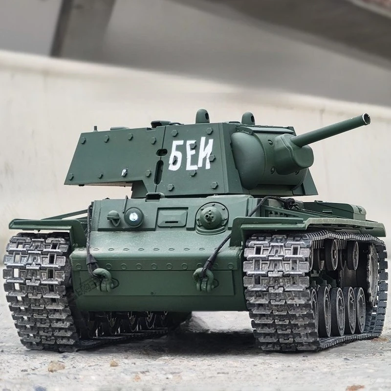 

KV1 Tracked 1/16 Remote Control Tank - Professional Electric Rechargeable Combat Vehicle - Simulation Toy Tank for Boys