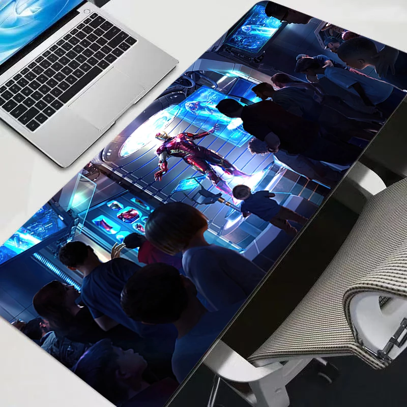 لوحة ماوس ملحقات ألعاب الكمبيوتر المحمول حصيرة سطح المكتب سرعة غير قابلة للانزلاق لوحة ماوس أنيمي مكتب الكمبيوتر الرجل الحديدي السجاد ألعاب لوحة المفاتيح #2