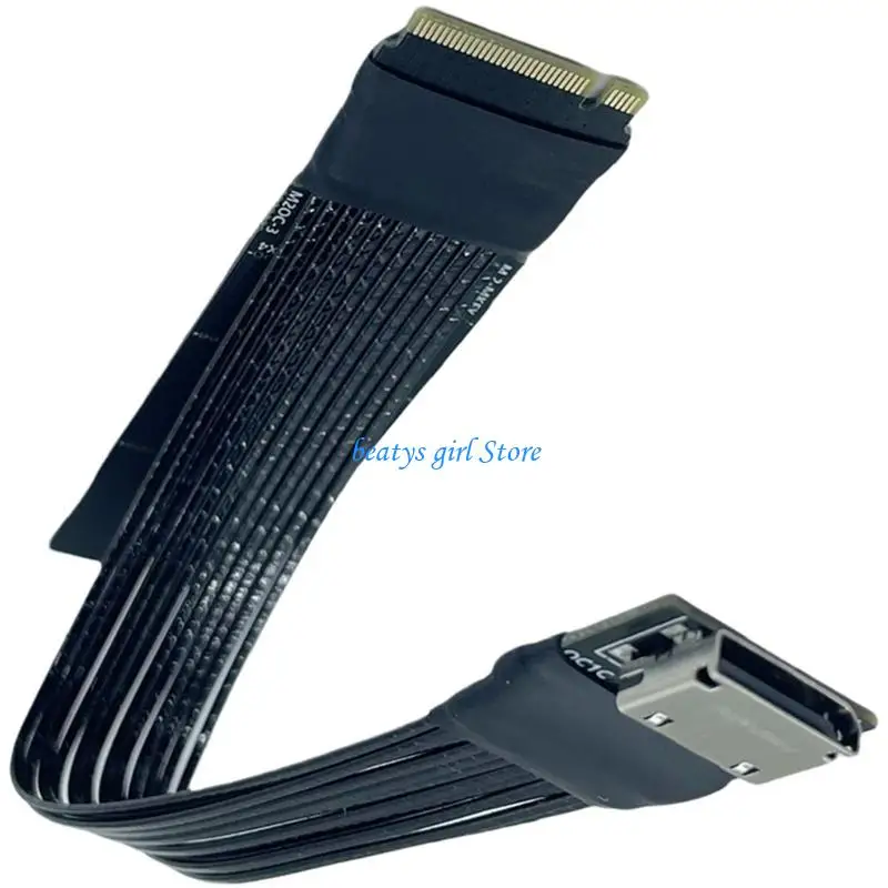 

C7AB Fast Speed PCIe4.0 4X M NVME To SFF8611 Converters Cable For GPU SSDs Expansion