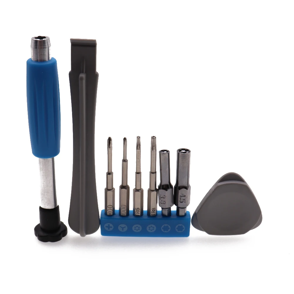 ไขควงชุด9 + N1ซ่อมชุดกล่องเครื่องมือ3.8 4.5 T6 T8 Cross สามปีก Ferramentas เครื่องมือสำหรับสวิทช์ GB GBA SP Ne 3DS XL PSP