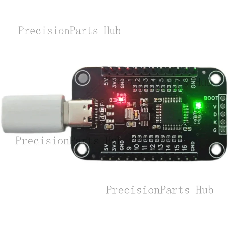 USB to 16 GPIO Output Input PWM Serial Port to 16 GPIO 3.3V 5V Level