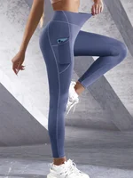 Leggings taille haute pour femmes, pantalons de Yoga extensibles, collants avec poches, Push Up, Fitness, course à pied, vêtements de sport, pantalons de couleur unie, nouvelle collection 6