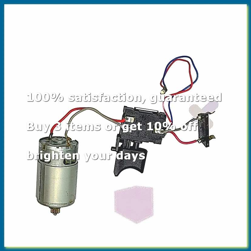 Power Drill Motor Switch Assembly for 12V Dual Speed Lithium Cordless Drill 12 Tooth Motor Replacement Parts
