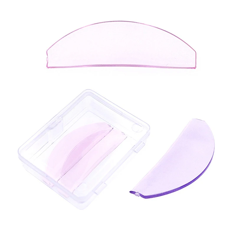 Almohadillas para permanente de pestañas de silicona, 1 par, con caja de almacenamiento, varillas para pestañas, escudo, rizador de pestañas, accesorios, aplicador, herramientas de maquillaje