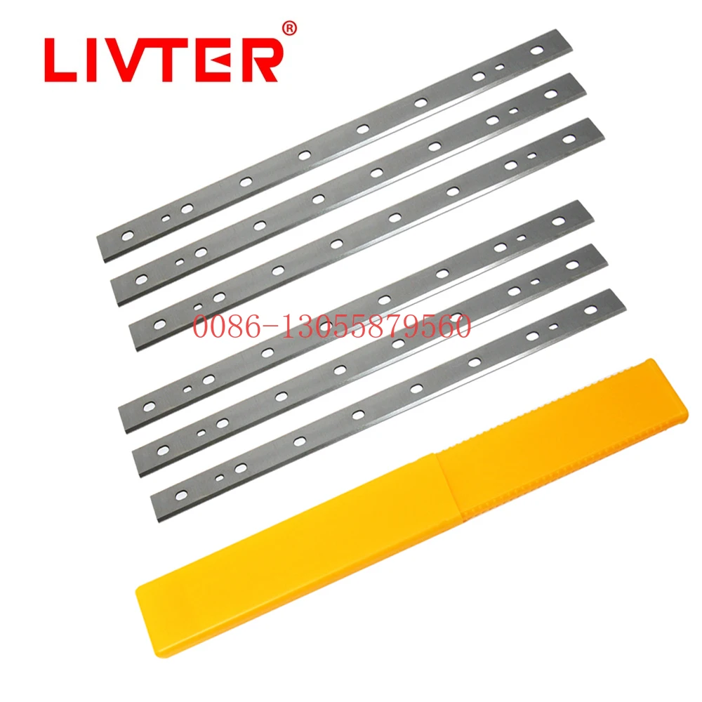 Livter 333mm Planer Blades Replacement DeWalt DW735 DW735X 6-Blades Wood Planer Knife for Woodworking - 2 SET