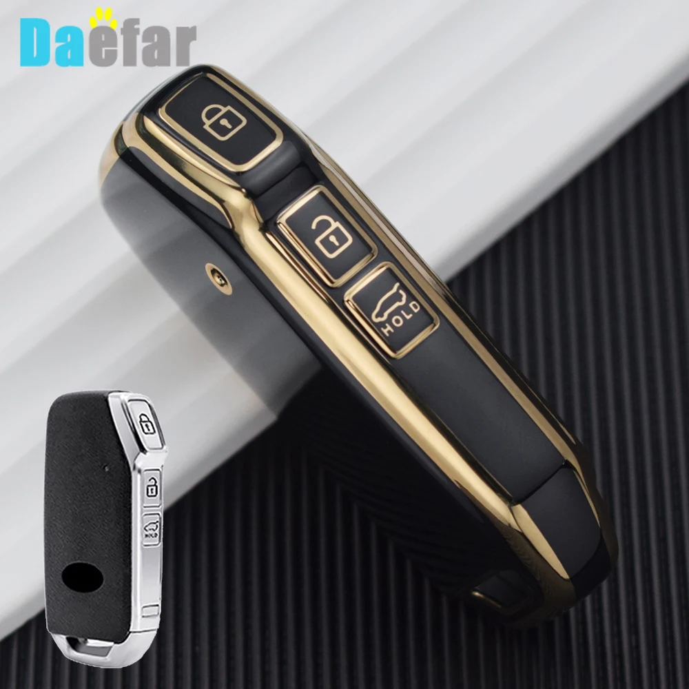 For Kia K5 Sorento MQ4 Sportage Seltos Ceed Niro EV Telluride Cerato Soul 3 Proceed 2021 2020 TPU Car Key Case Cover Key Holder