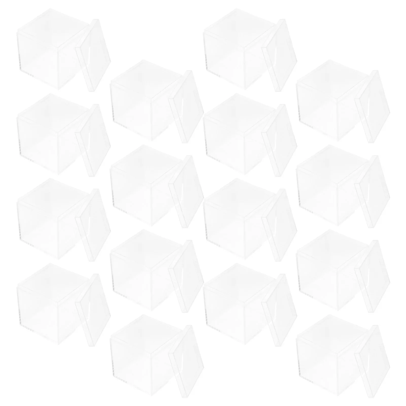 

24pcs Transparent Plastic Gift Boxes Clear Favor Boxes 5 5cm Square Containers with Lids Candy Storage Jewelry Display Party