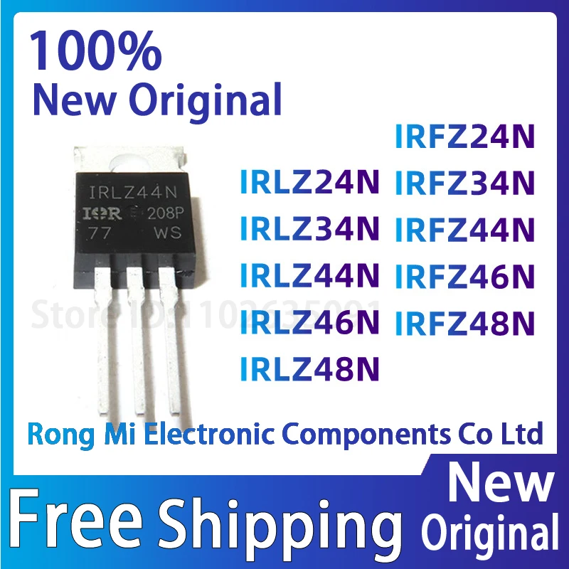 (10piece)100% New IRLZ44N IRLZ24N IRLZ34N IRLZ46N IRLZ48N IRFZ24N IRFZ34N IRFZ44N IRFZ46N IRFZ48N TO-220 Chipset