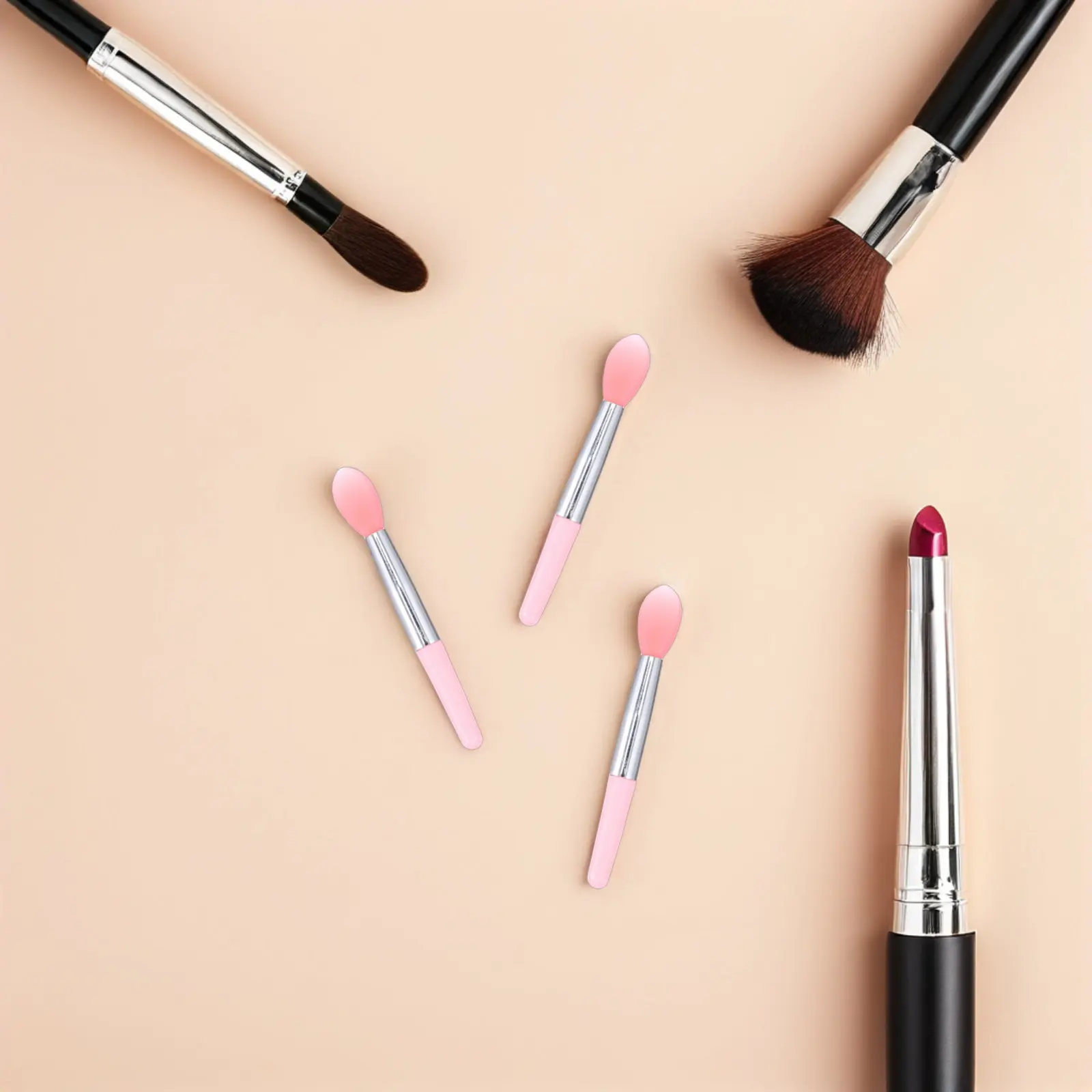 24 Pcs Lip Care Tools Color Brush Applicator Mask for Purse Gloss Soft Mini Brushes Replacement