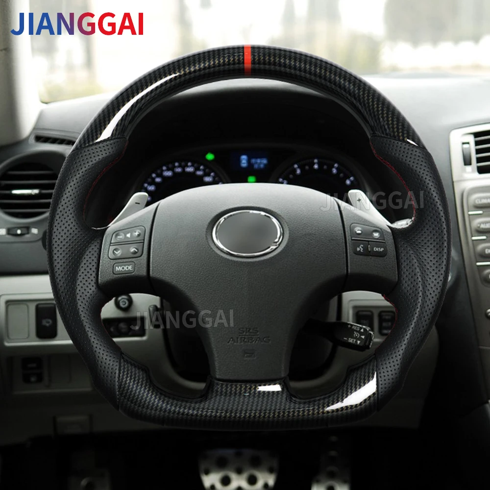 Hydro Print Koolstofvezel Stuurwiel Voor Lexus IS250 IS300 IS350 ISF IS 2006-2012 Racing Sport Wiel Auto accessoires