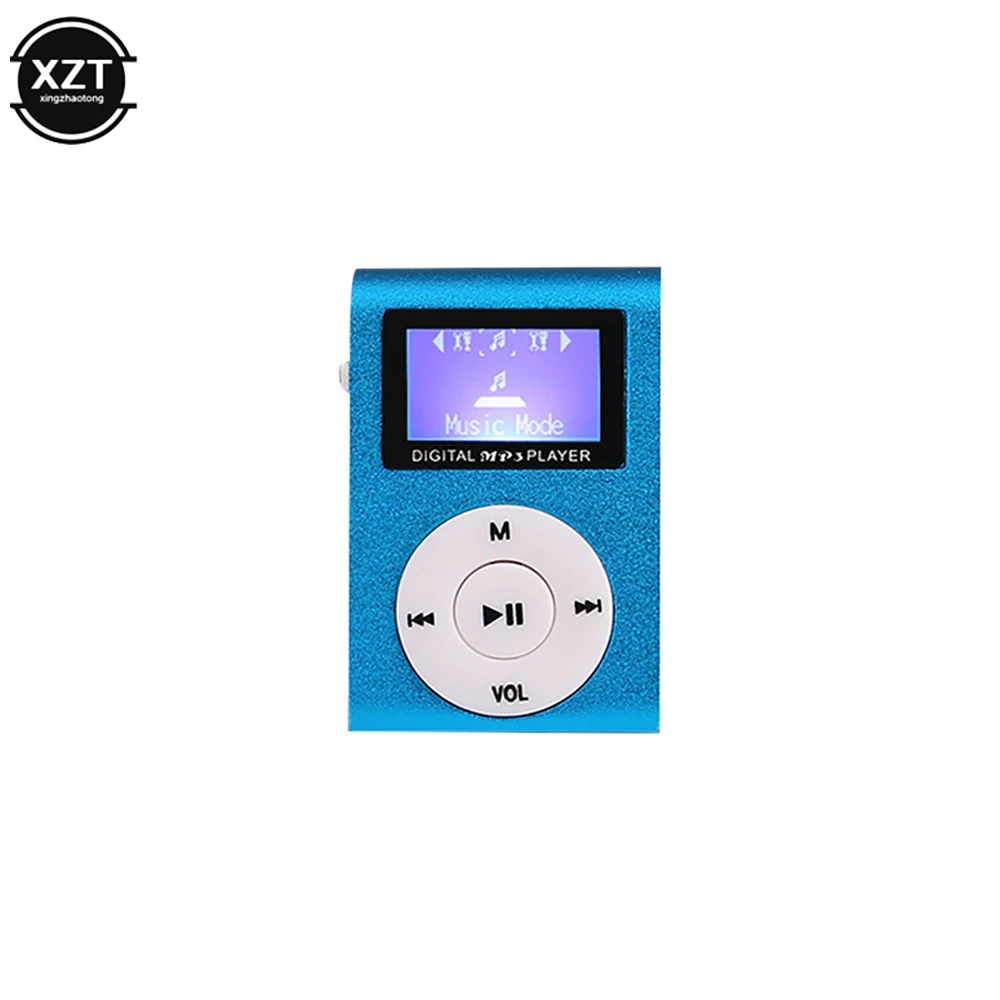 With Screen Metal Clip MP3 Music Player Pluggable Mini Portable Clip MP3 Student Walkman MP3 Music Player Three Playback Modes