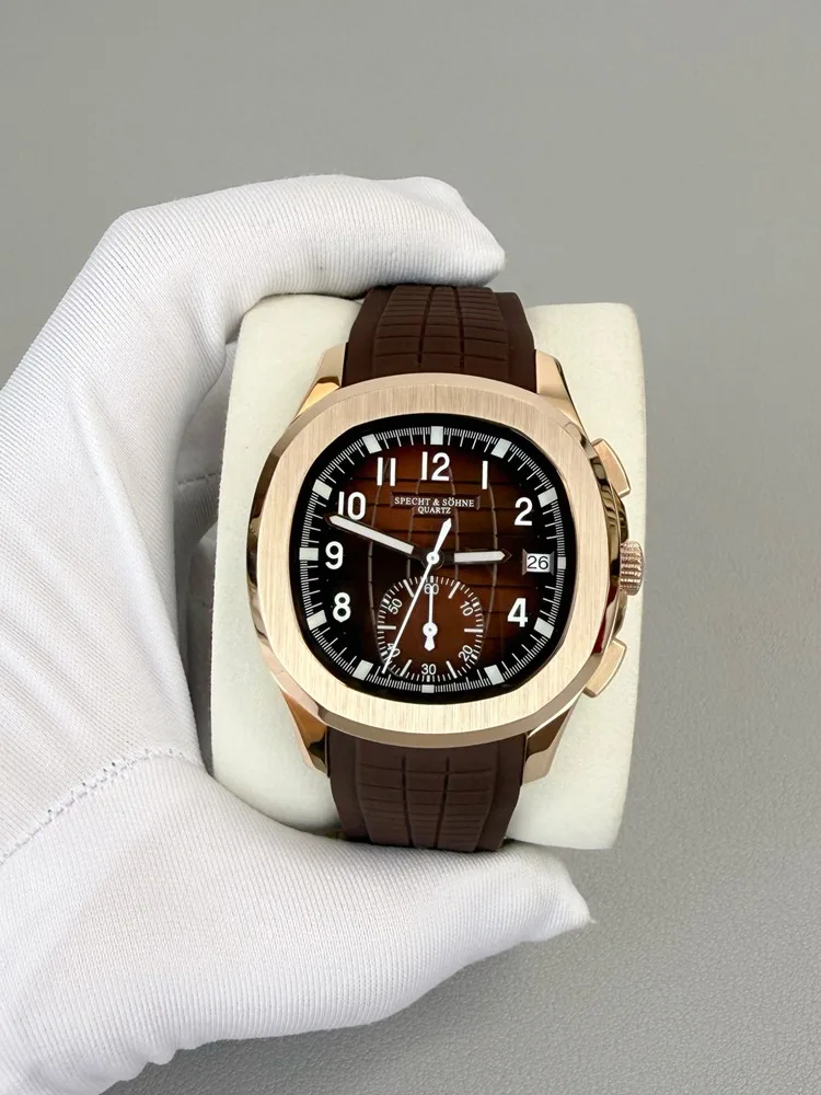 2025 حار بيع Specht & Sohne 5167 ساعات رجالي موضة حزام مطاط اليابان متعددة الوظائف كرونوغراف ساعة اليد Reloj Hombre