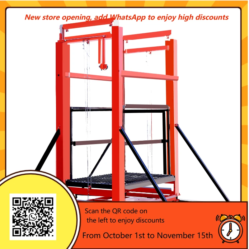 Elektrischer Gerüst für den Bau, Requisite, elektrische Gerüstheber, Plattform, Bauheber, Aufzug, elektrischer Gerüst