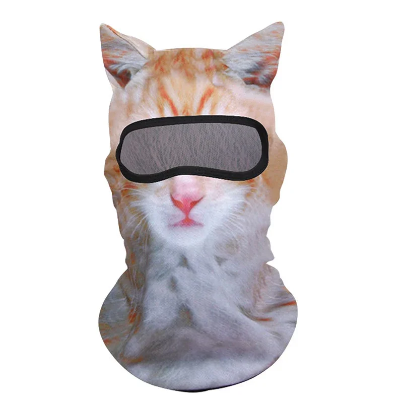 Animal Pattern Balaclava Breathable Quick Dry Fashion Motorcycle Head Cover Outdoor Sports Sun Protection