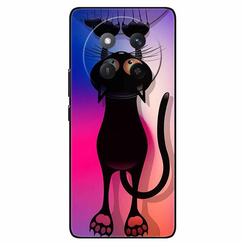 For Honor Magic7 Lite 5G Case Cool Black Silicon Soft TPU Phone Cases for Honor Magic 7 Pro 7Pro 7Lite Protective Back Shell New