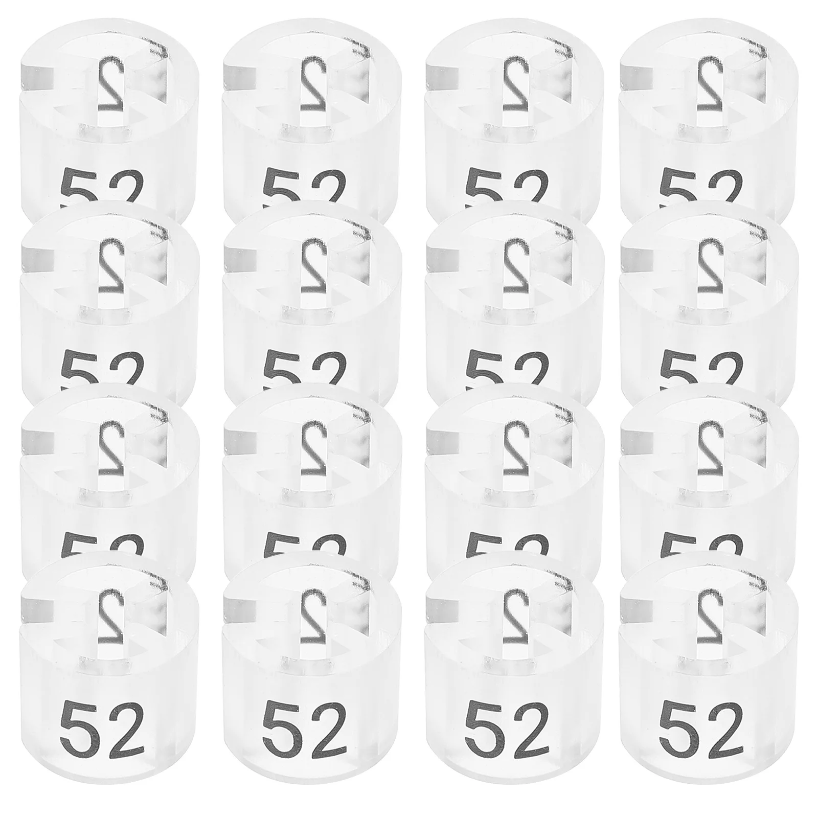 

200 pcs Plastic Hanger Size Tags Clear Clothes Hanger Size Marker For Kids Clothing Store Number Tag Folder Label Organizer