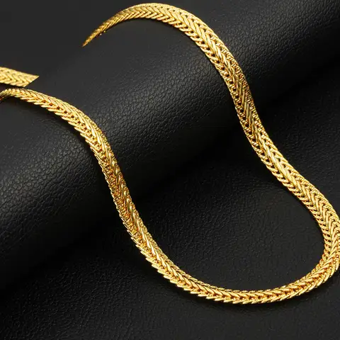 ORSA JEWELS 이탈리아 925 스털링 실버 박스 체인 목걸이 로즈 골드/골드 도금 실버 목걸이 펜던트 SC07-G 용 목 체인 21 남성용 스테인레스 스틸 롱 네크리스 힙합 스네이크 링크 체인 남녀 공용 골드 색상 실버 색상 솔리드 주얼리 액세서리