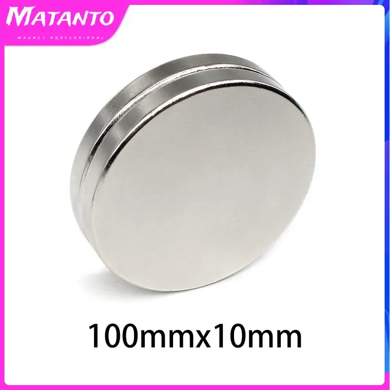 

100x10 mm Big Super Strong Round Magnets N35 Thick Round Search Magnet 100x10mm Permanent Neodymium Disc Magnets 100*10 mm