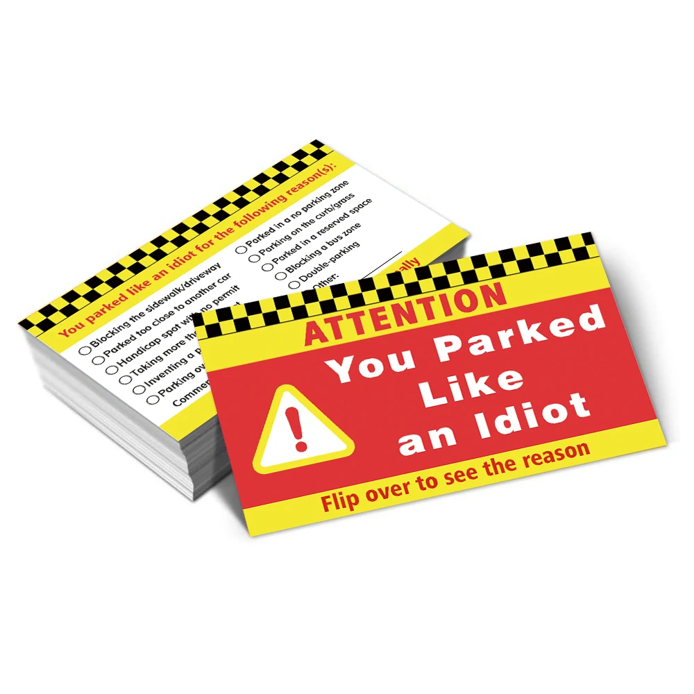 50pcs,Parking Violation Cards ,Funny Parking Violation Cards 3.5 x 2 inch Parking Violation Cards,Funny Parking Violation Cards