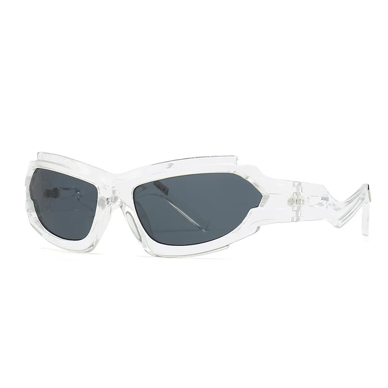 Neue Vintage Unregelmäßigen Katze Auge Frauen Luxus Sonnenbrille Mode Marke Designer Hohl Beine Mode Männer Shades UV400 Sonnenbrille – Detail 2