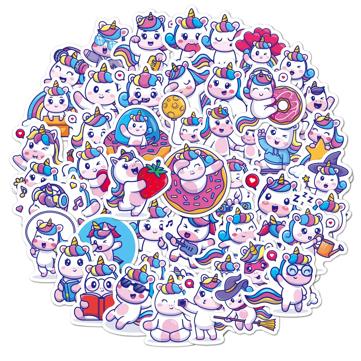 Cute Baby Stickers Self Adhesive Waterproof for Luggage Guitar Laptop Children Room Decor Birthday Gift