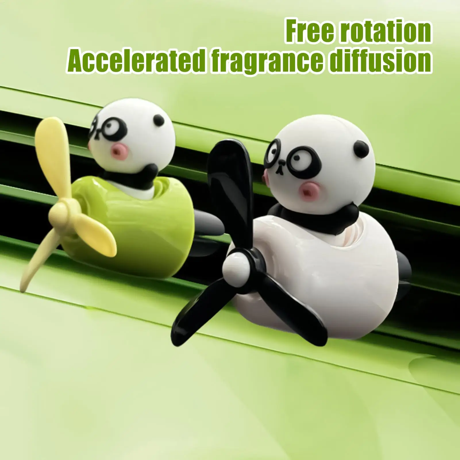 Car Scent Cartoon Panda Pilot Car Air Fresheners Aromatherapy Fragrance Perfume for Outlet Decoration Men Women Interior Bedroom - view 2