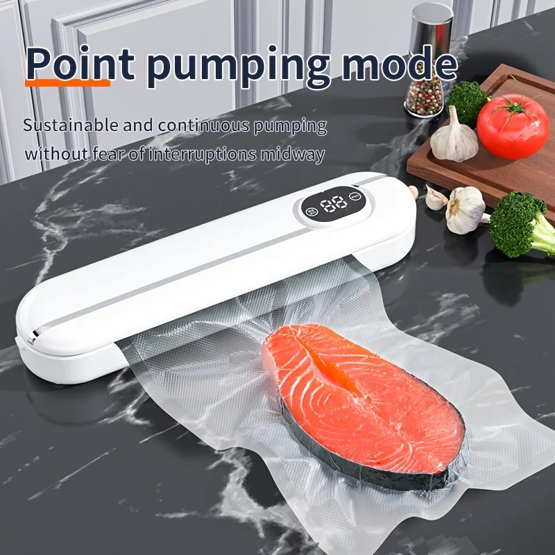 1PC new automatic vacuum sealing machine food packaging machine small fresh-keeping sealing machine plastic sealing machine vacu