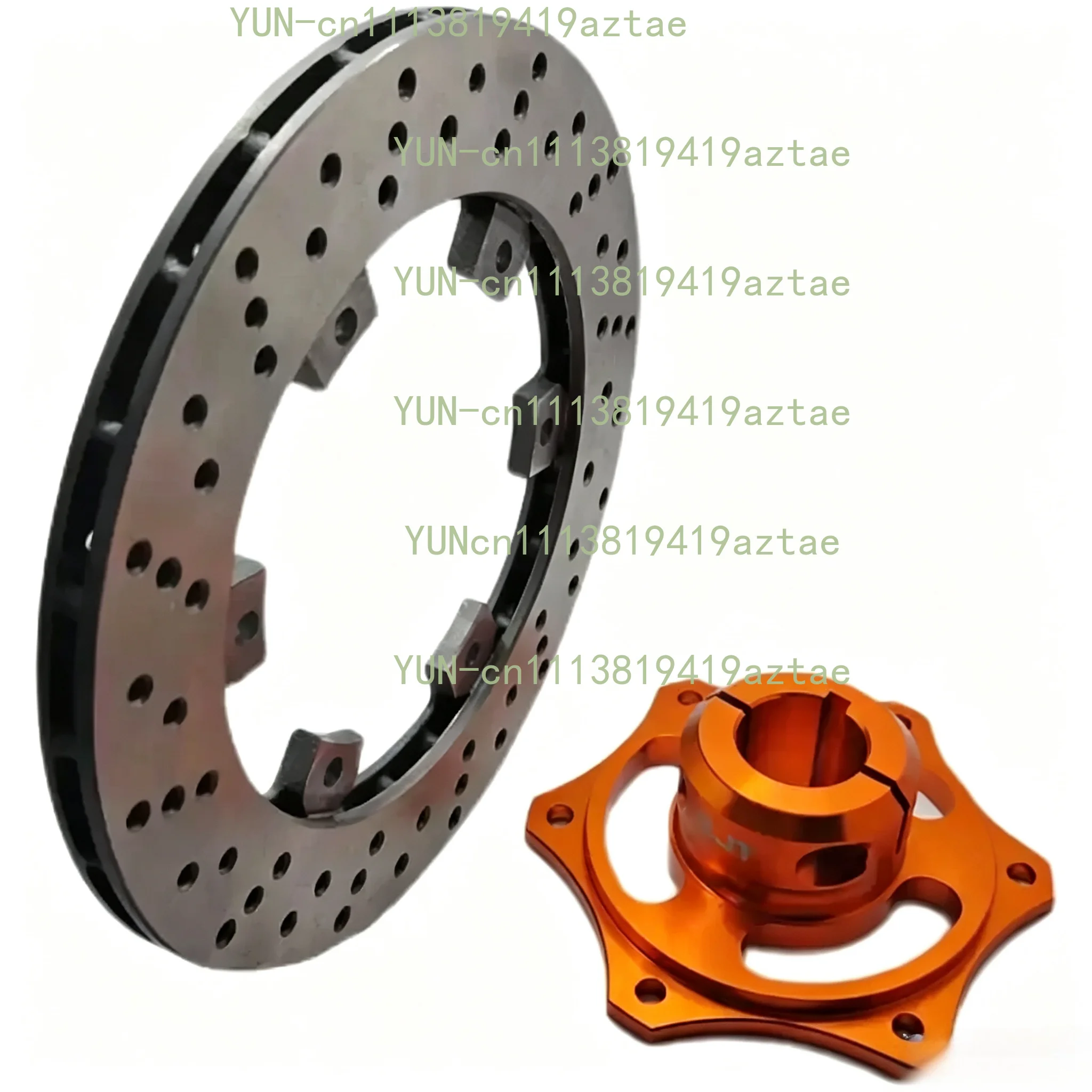 Entertainment competitive kart brake ventilation disc base 30 40 50mm aluminum alloy