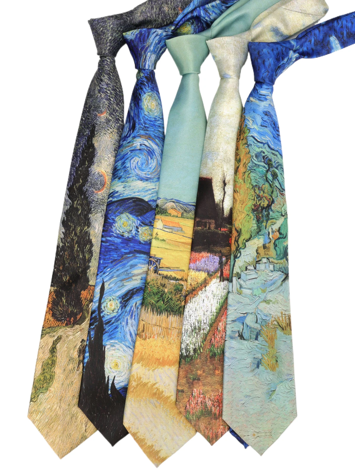 Dasi Leher Lukisan Minyak Mode Baru untuk Pria, Motif Bintang Bulan Retro, Dasi Lebar 8cm, Aksesoris Dasi Tipis untuk Pemakaian Sehari-hari, Hadiah Pesta Pernikahan
