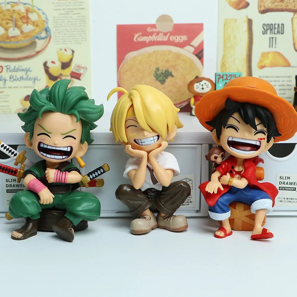 ONE PIECE Luffy Solon Shanji 13CM Handpiece Bared Teeth Paragraph Luffy Collection Car Ornaments Toys Wholesale