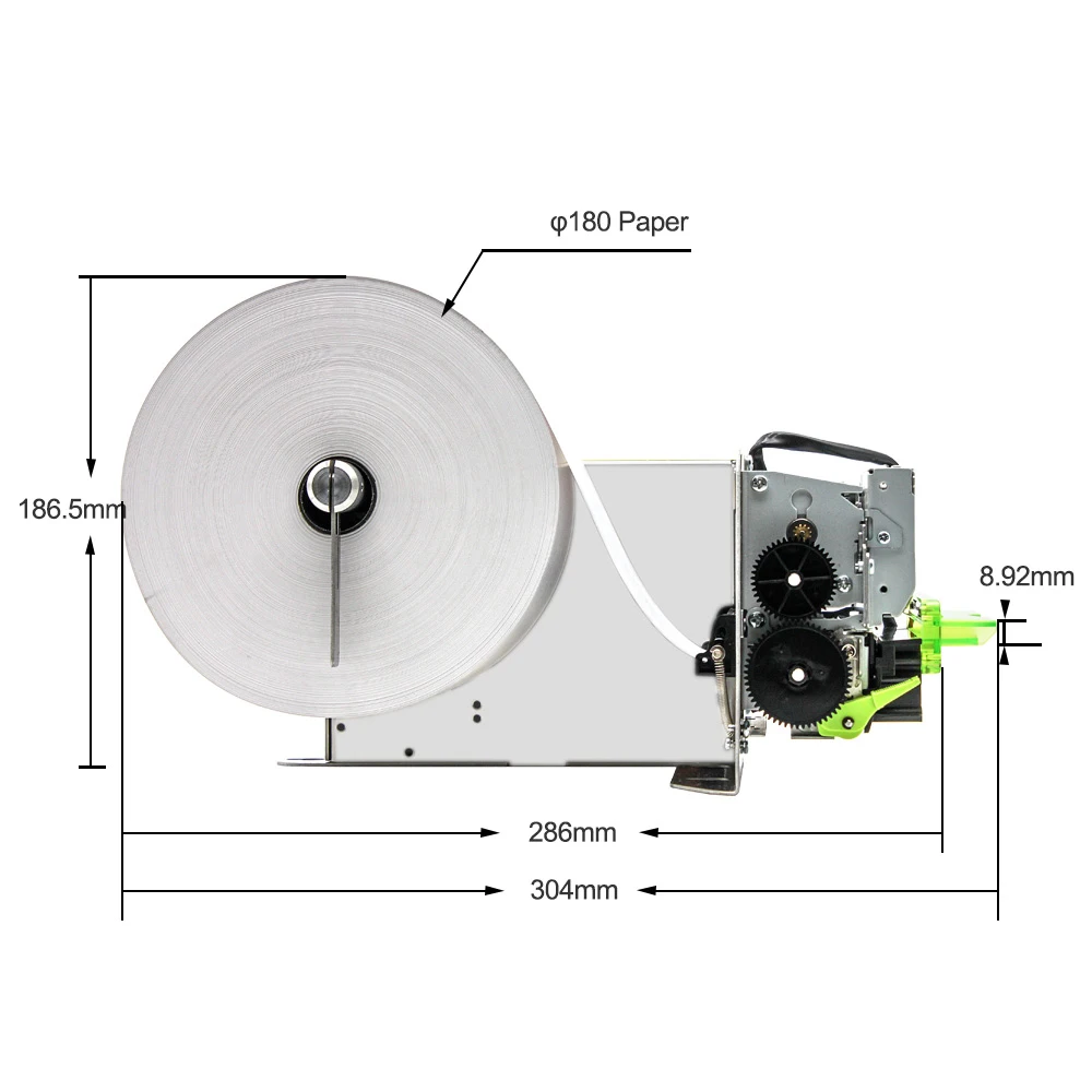 Cashino 80mm Kiosk Thermal Ticket Printer KP-320H With Auto Cutter DC24V(USB+RS232)